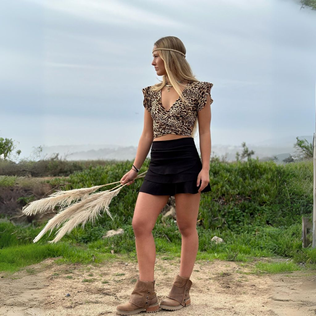 Falda Short En Tela Falda Short Tela Sofía - Main Image