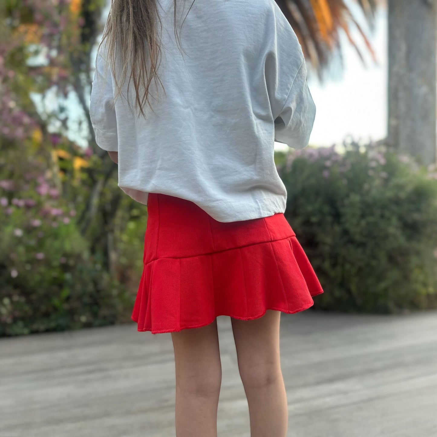 Mini Falda Short Girl Rojo