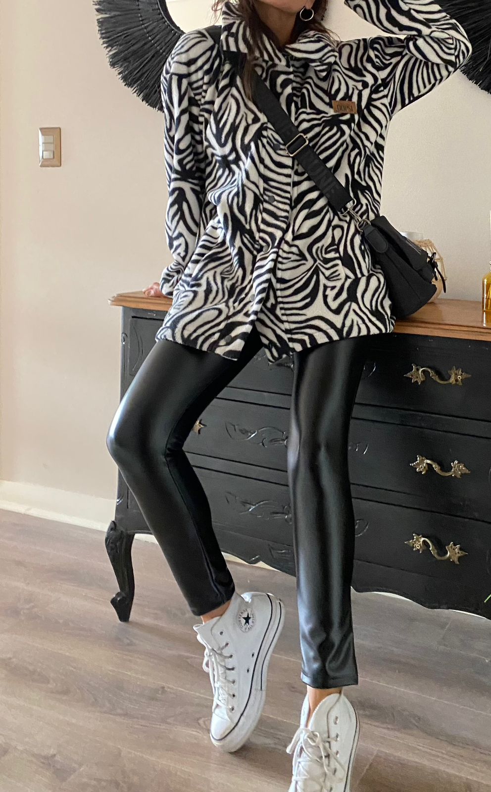 Calza Cuerina Negra
