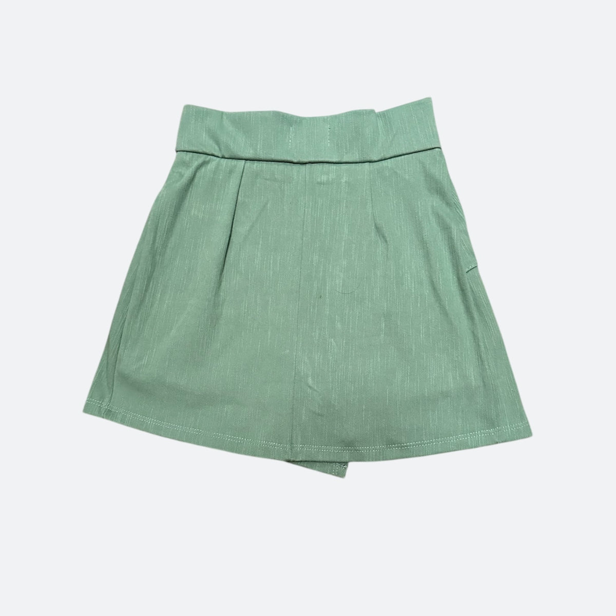 Falda Short Cruzada Verde Militar Suave