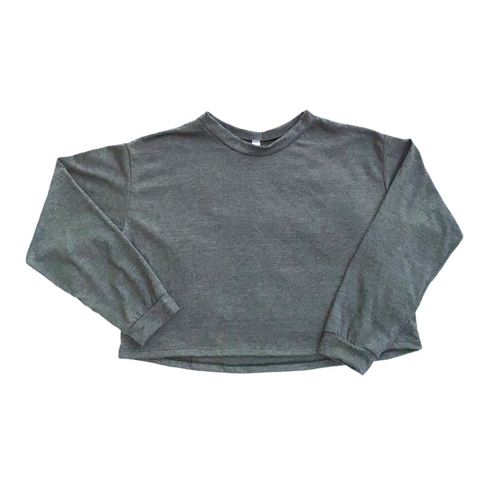 Camiseta Basic Manga Larga Gris