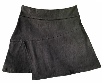 Falda Short Cruzada Negra