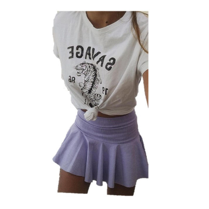Falda Short Genova Malva