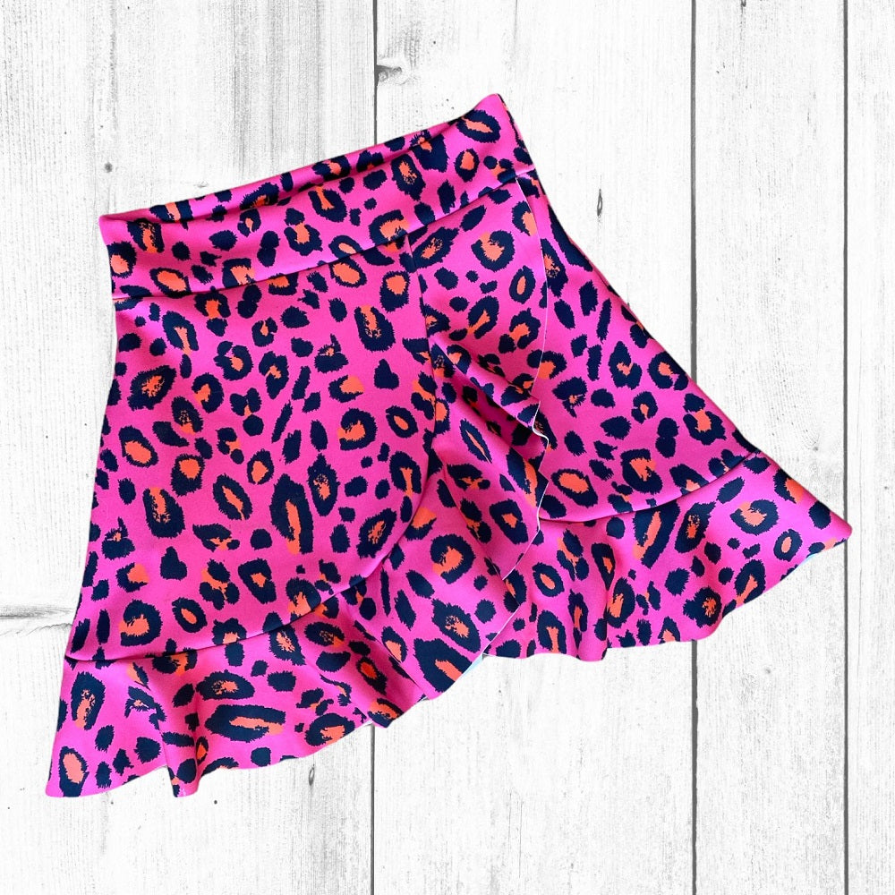 Falda Short Fiorella Pink Print
