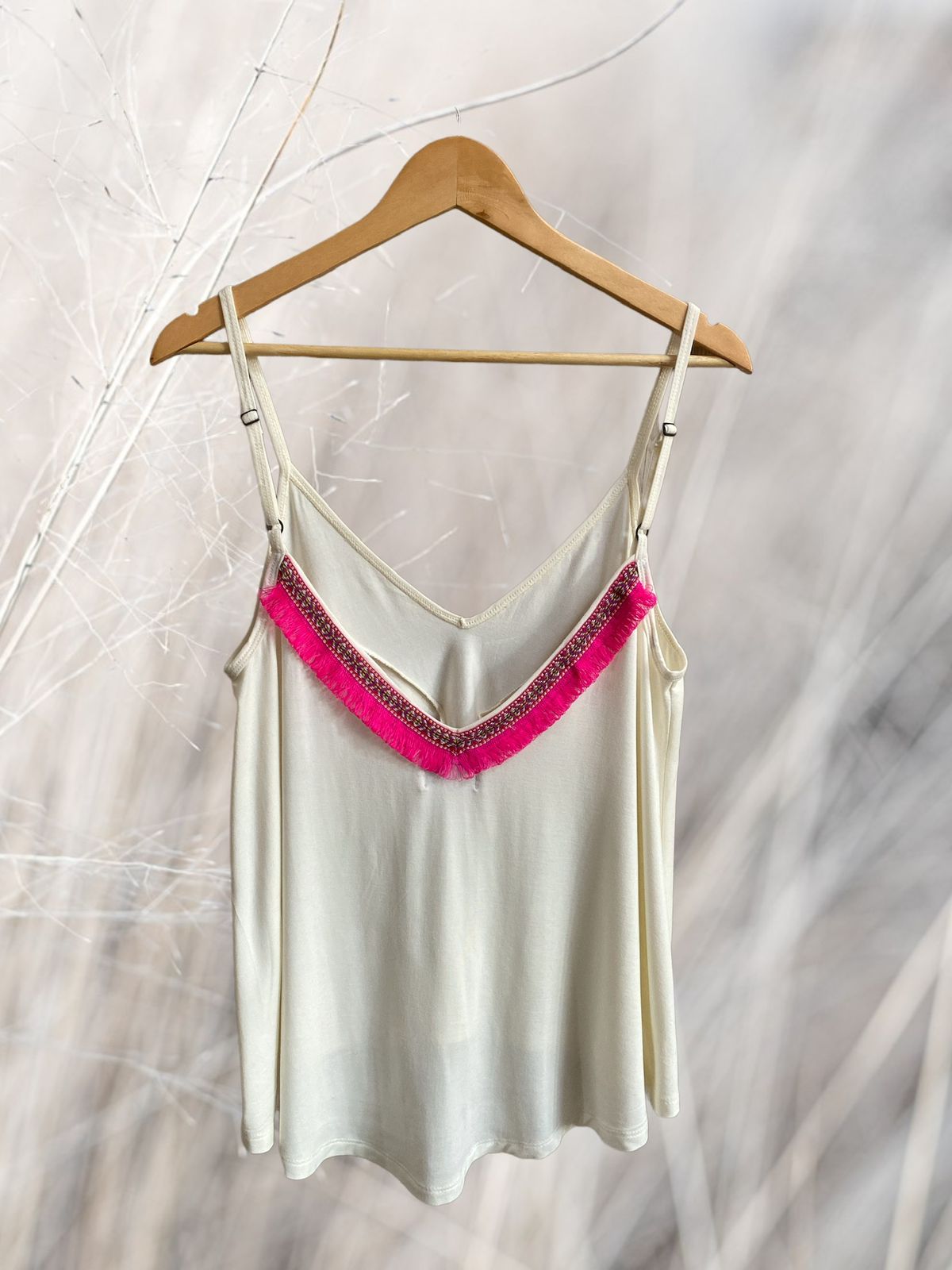 Polera Toscana Crudo Aplicación Espalda
