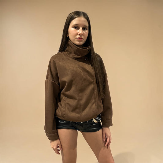 Chaqueta Bomber Marrón