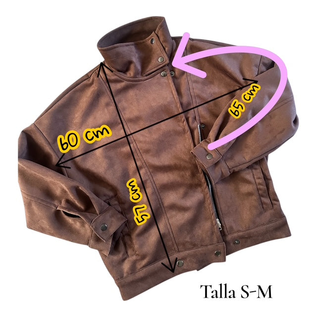 Chaqueta Bomber Marrón