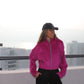Chaqueta Crop Lana Pink