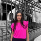 Angel Cropped Fucsia