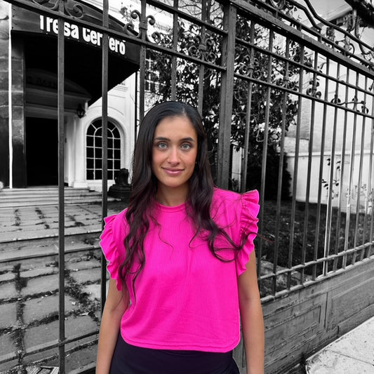 Angel Cropped Fucsia