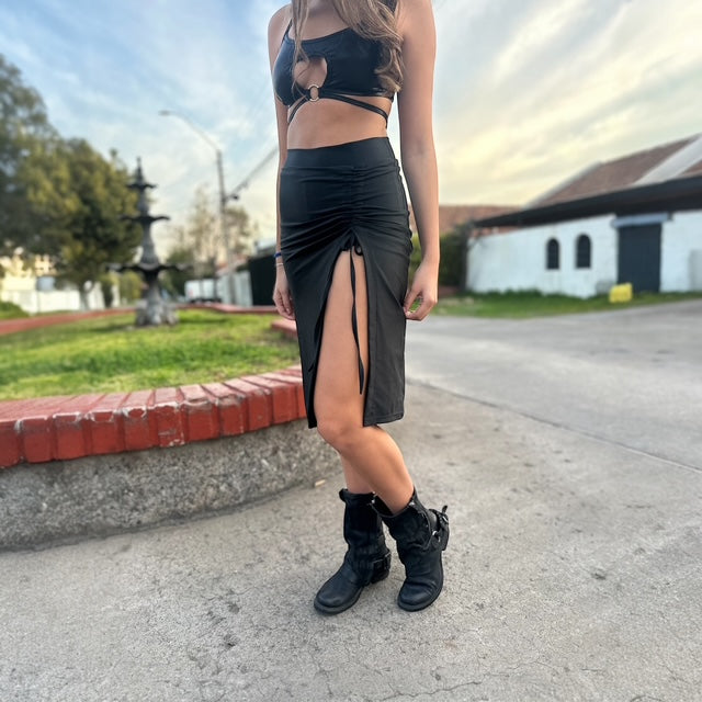 Falda Midi Negra