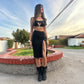Falda Midi Negra
