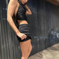 Falda Short Lisa Negra
