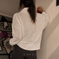 Jersey Blanco Cuello Largo