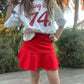Mini Falda Short Girl  Rojo