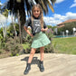 Mini Falda Short Girl Verde