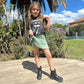 Mini Falda Short Girl Verde