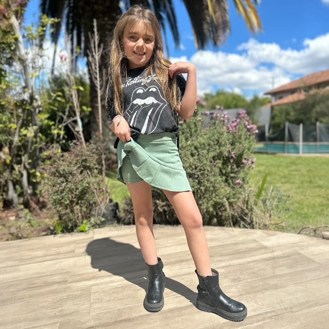 Mini Falda Short Girl Verde