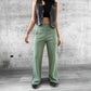Pants Sastre Elasticado Verde Militar Suave