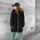 Polerón Tipo Chaqueta Negro Polar