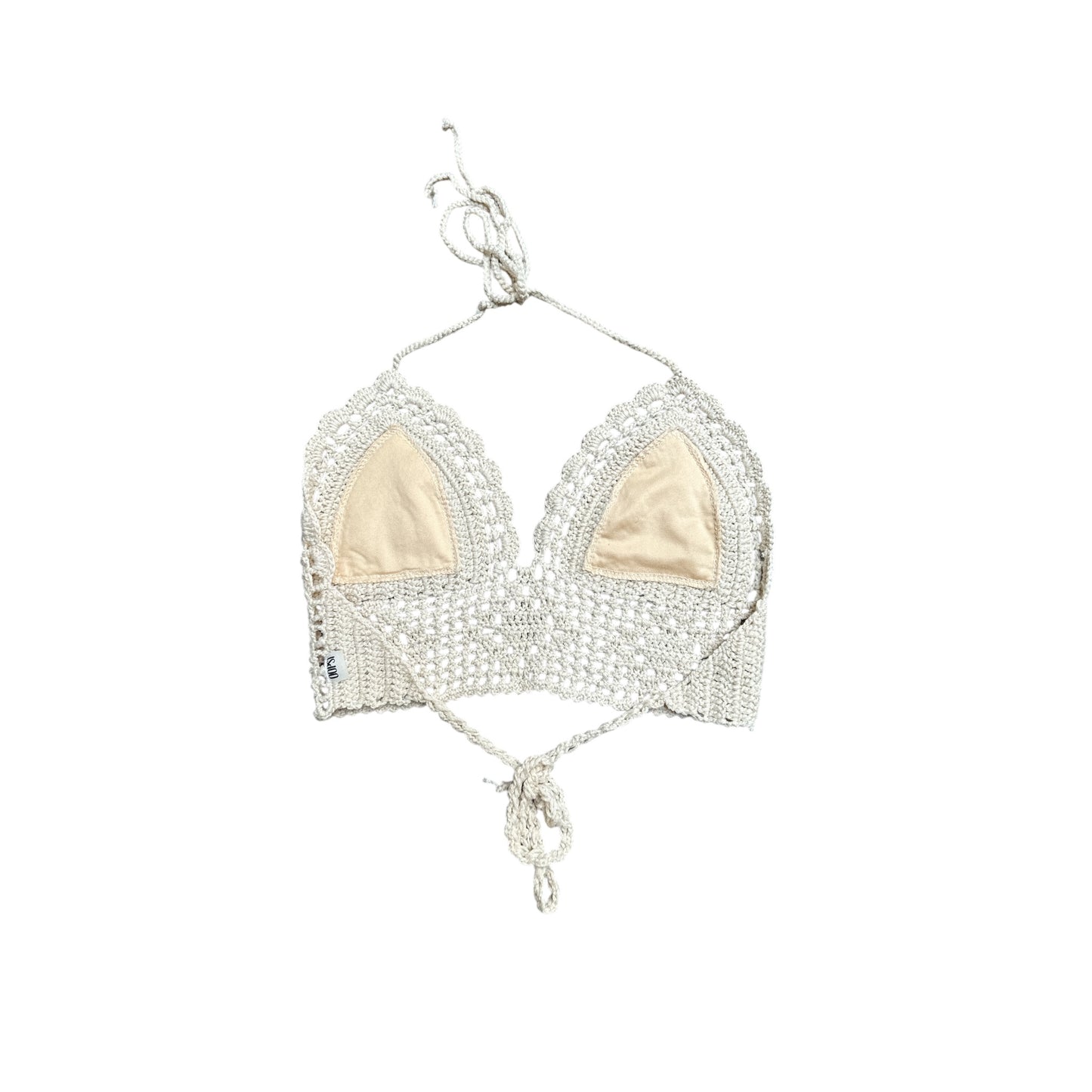 Top Crochet Crudo Talla Única