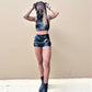 Micro Short Cuerina Cinturón