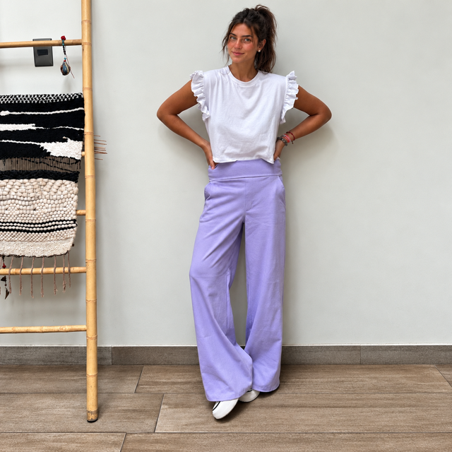 Pants Sastre Elasticado malva