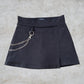 Falda Short Cadena Negra