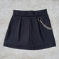 Falda Short Cadena Negra