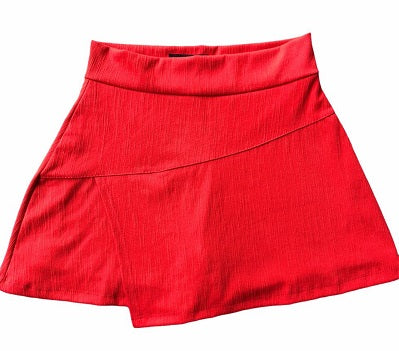 Falda Short Cruzada Roja