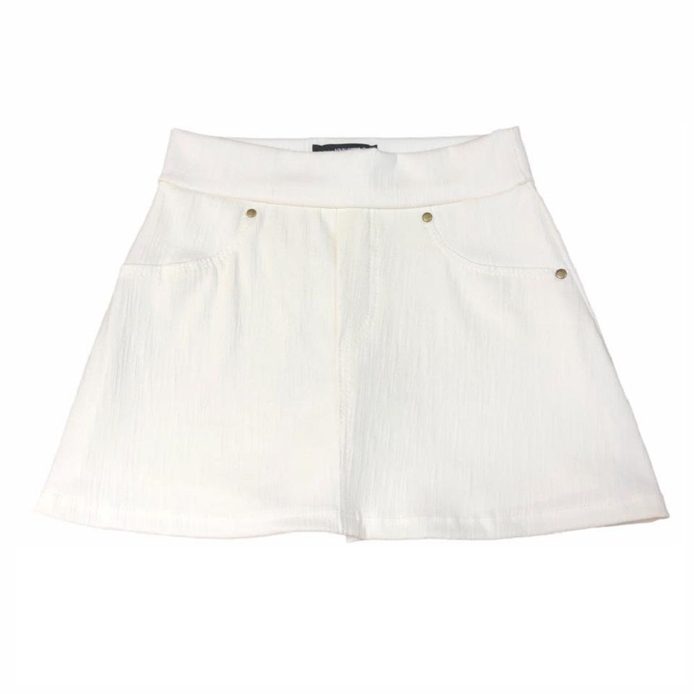 Falda Short Denim Crudo