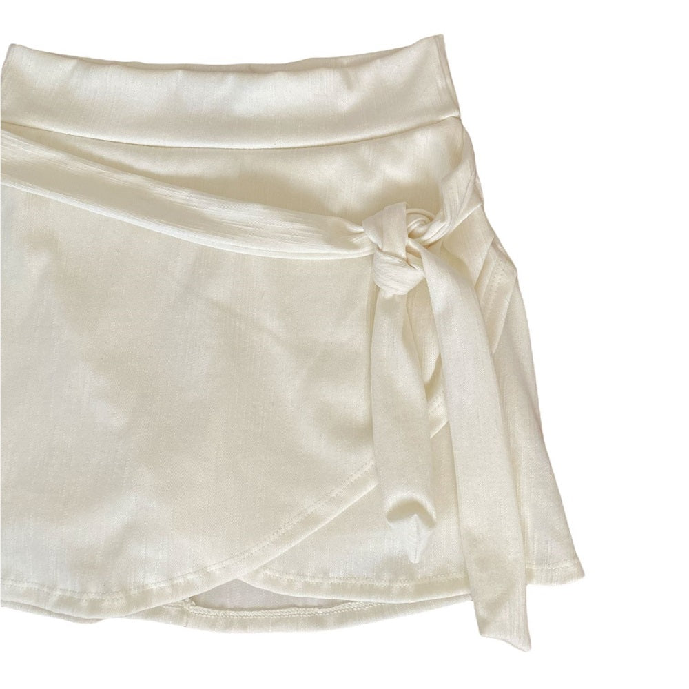 Falda Short Lazo Crudo