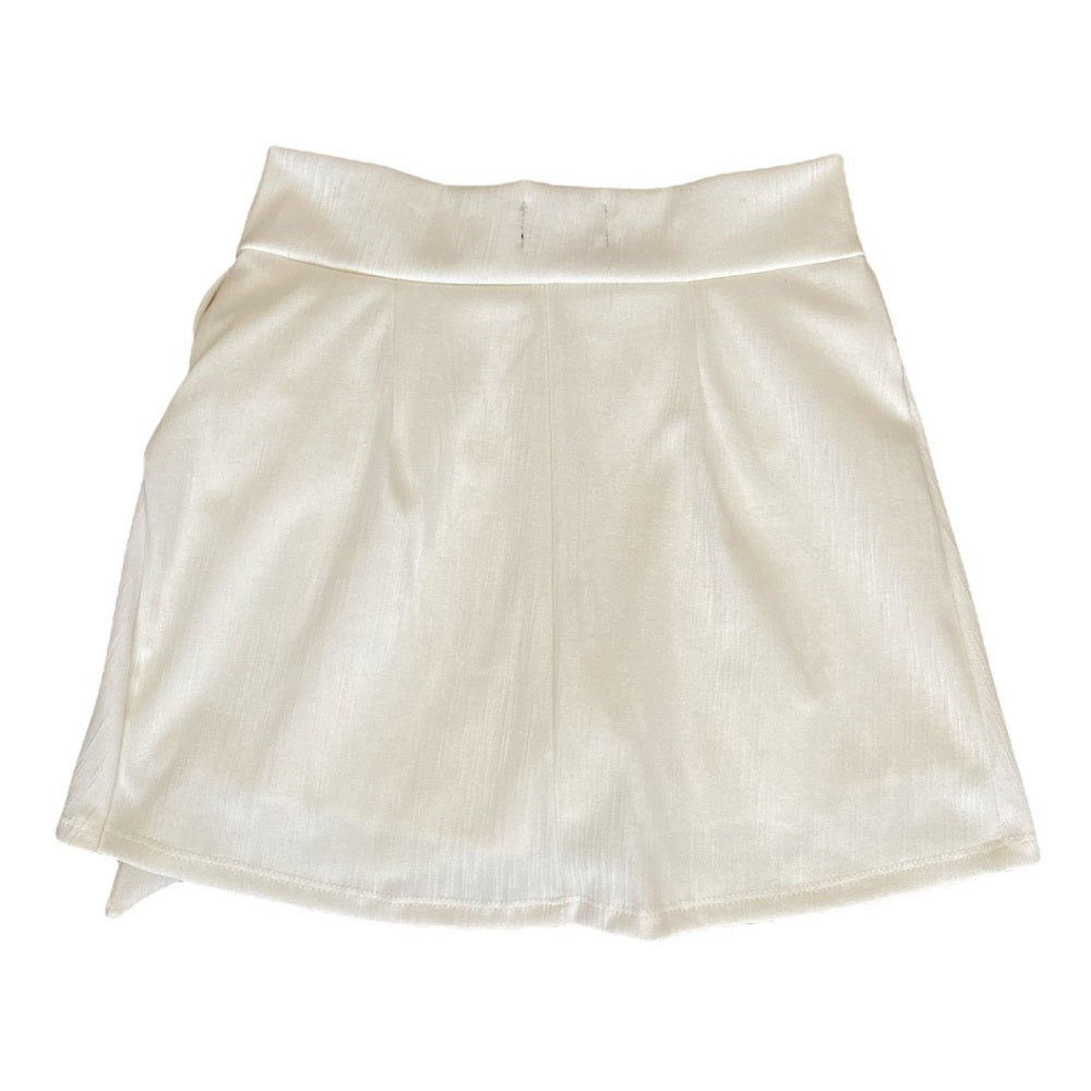 Falda Short Lazo Crudo