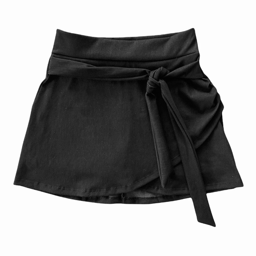 Falda Short Lazo Negra